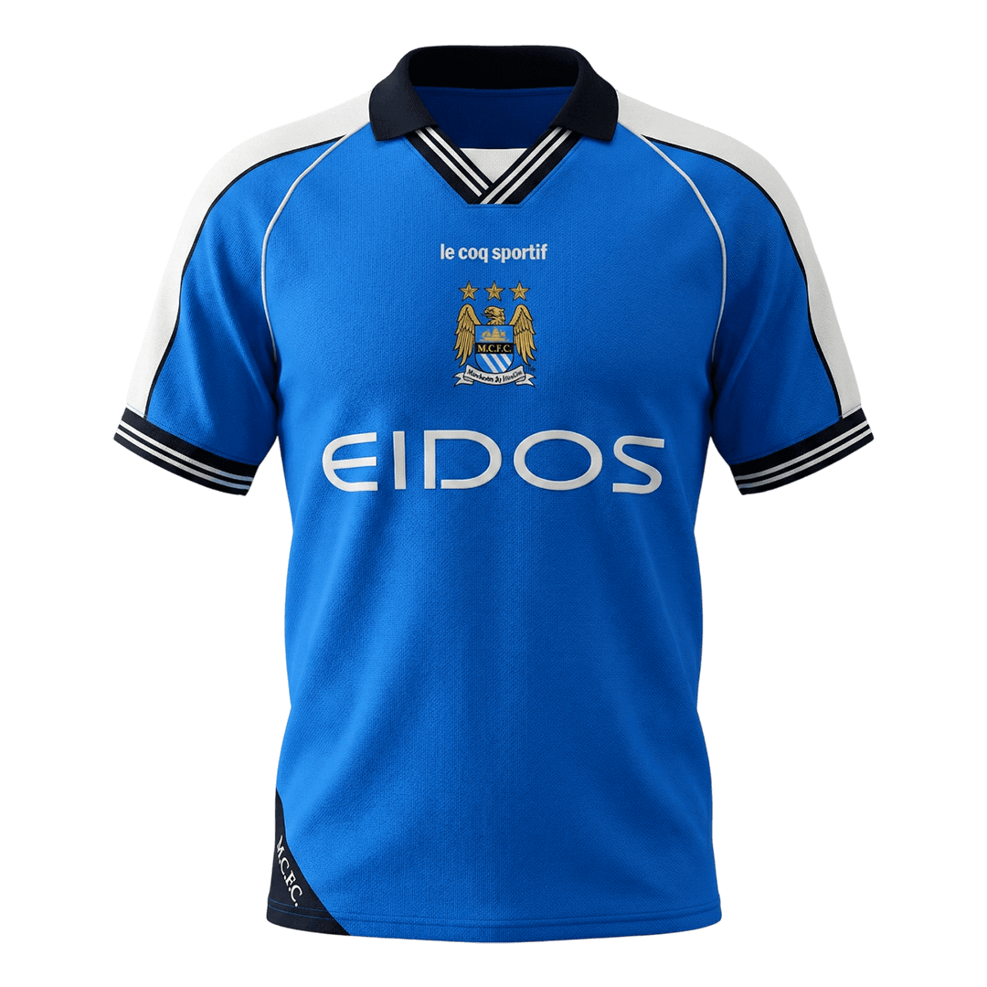 Manchester City Retro Trikot Heim 1999/01