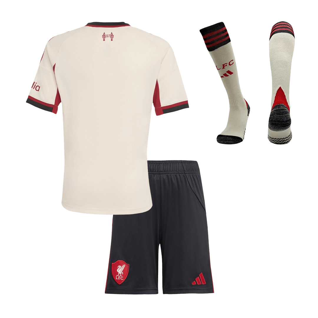 Liverpool Kinder Trikot Komplett-Set Auswärts 2025/26