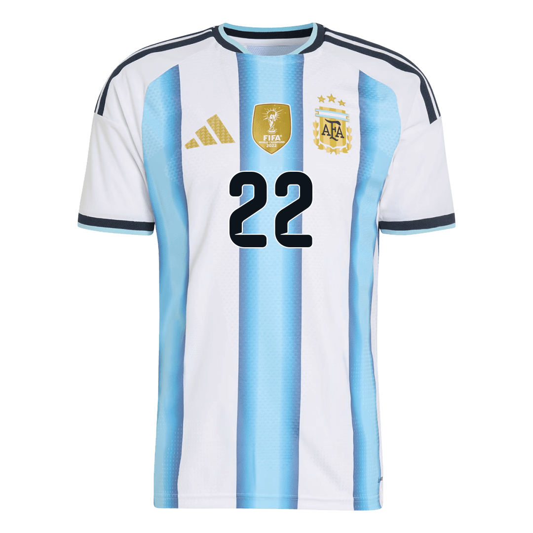 Argentina World Cup Player Version Trikot Heim 2026 L.MARTÍNEZ #22 Slim Fit