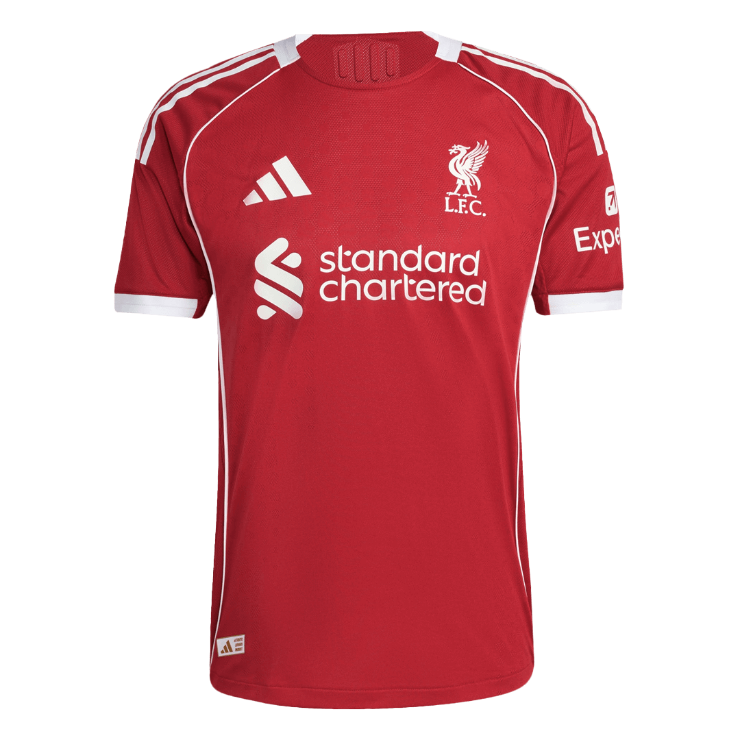 Liverpool Player Version Trikot Heim 2025/26 UCL ISAK #9 Slim Fit