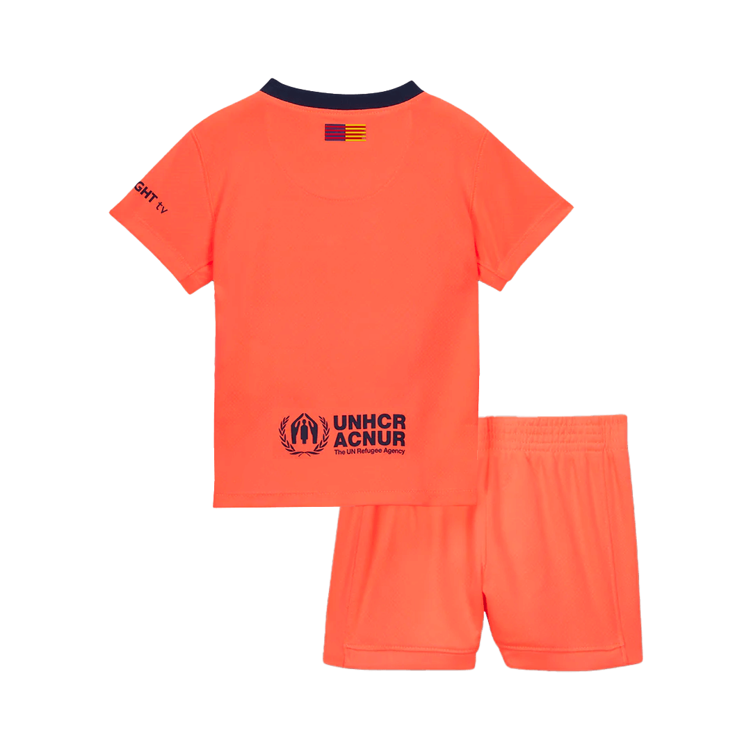 Barcelona Kinder Trikot Set Drittes Auswärts 2025/26