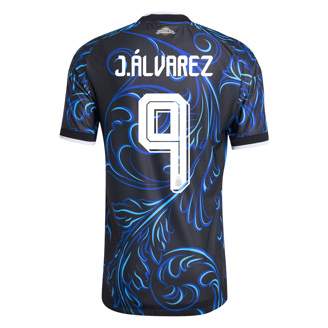 Argentina World Cup Player Version Trikot Auswärts 2026 J. ÁLVAREZ #9 Slim Fit