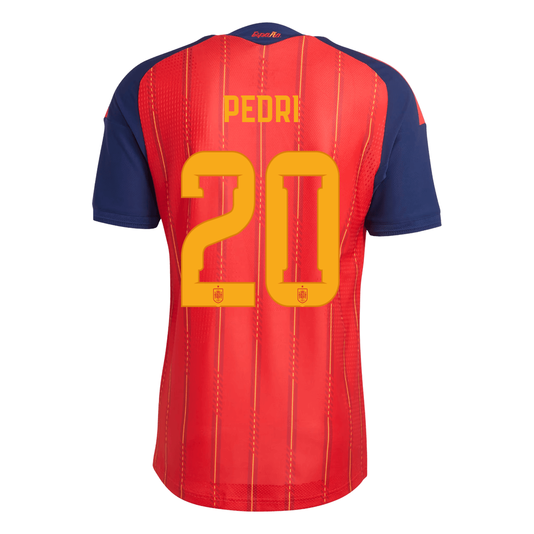 Spain World Cup Player Version Trikot Heim 2026 PEDRI #20 Slim Fit