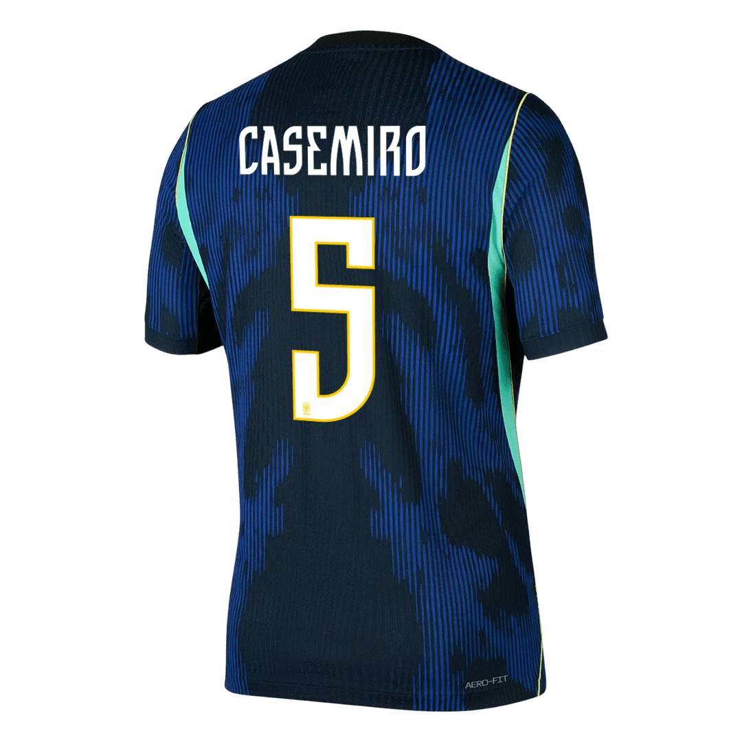 Brazil World Cup Player Version Trikot Auswärts 2026 CASEMIRO #5 Slim Fit