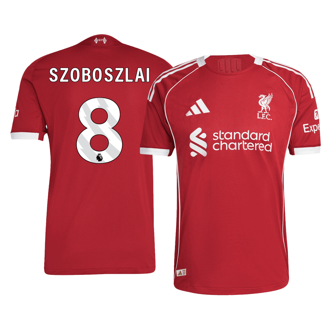 Liverpool Player Version Trikot Heim 2025/26 SZOBOSZLAI #8 Slim Fit
