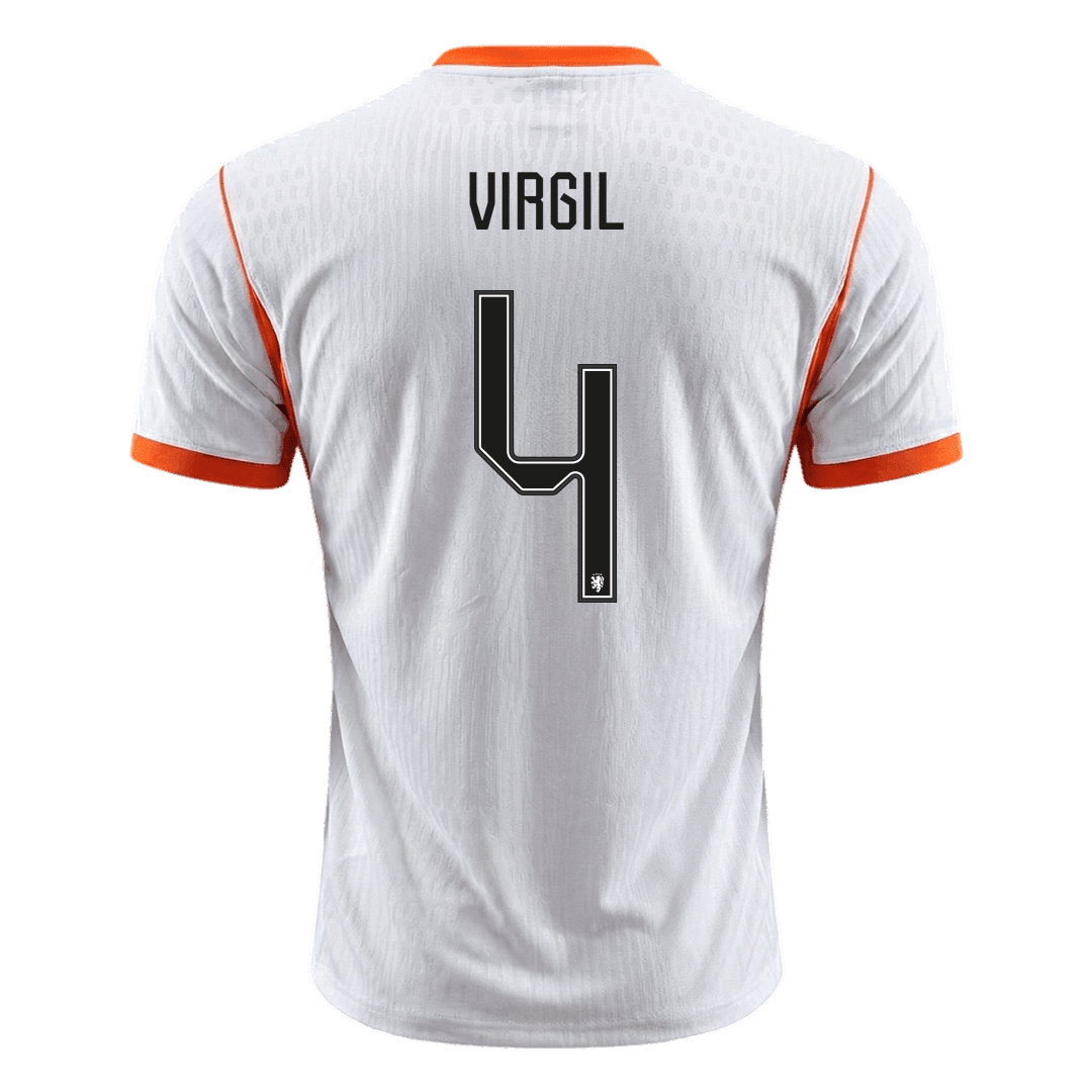 Netherlands World Cup Player Version Trikot Auswärts 2026 VIRGIL #4 Slim Fit