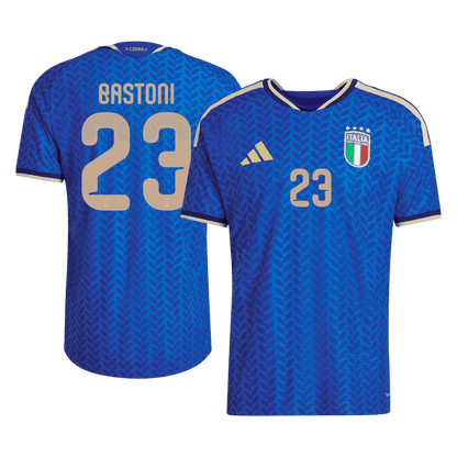 Italy World Cup Player Version Trikot Heim 2026 BASTONI #23 Slim Fit