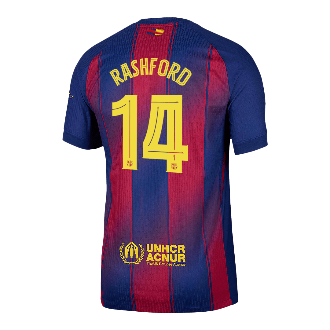 Barcelona Player Version Trikot Heim 2025/26 UCL RASHFORD #14 Slim Fit