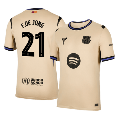 Barcelona Trikot Auswärts 2025/26 UCL F.DE JONG #21