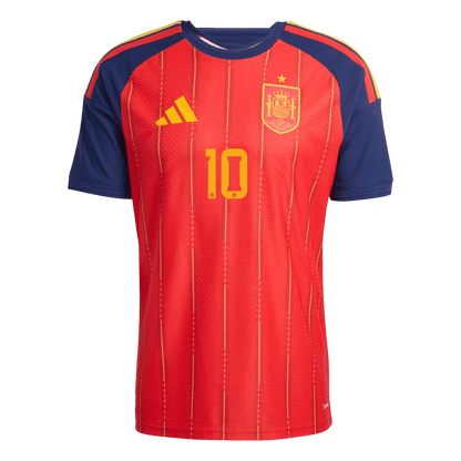 Spain World Cup Player Version Trikot Heim 2026 OLMO #10 Slim Fit