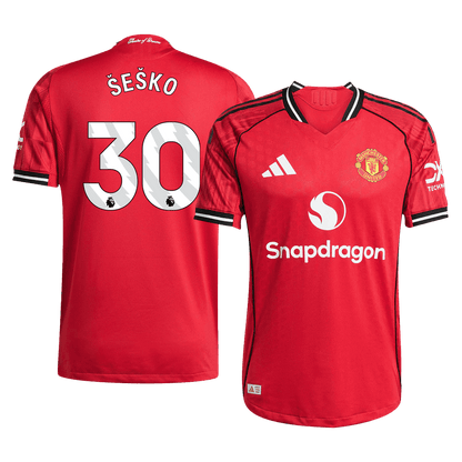ManU Player Version Trikot Heim 2025/26 ŠEŠKO #30 Slim Fit