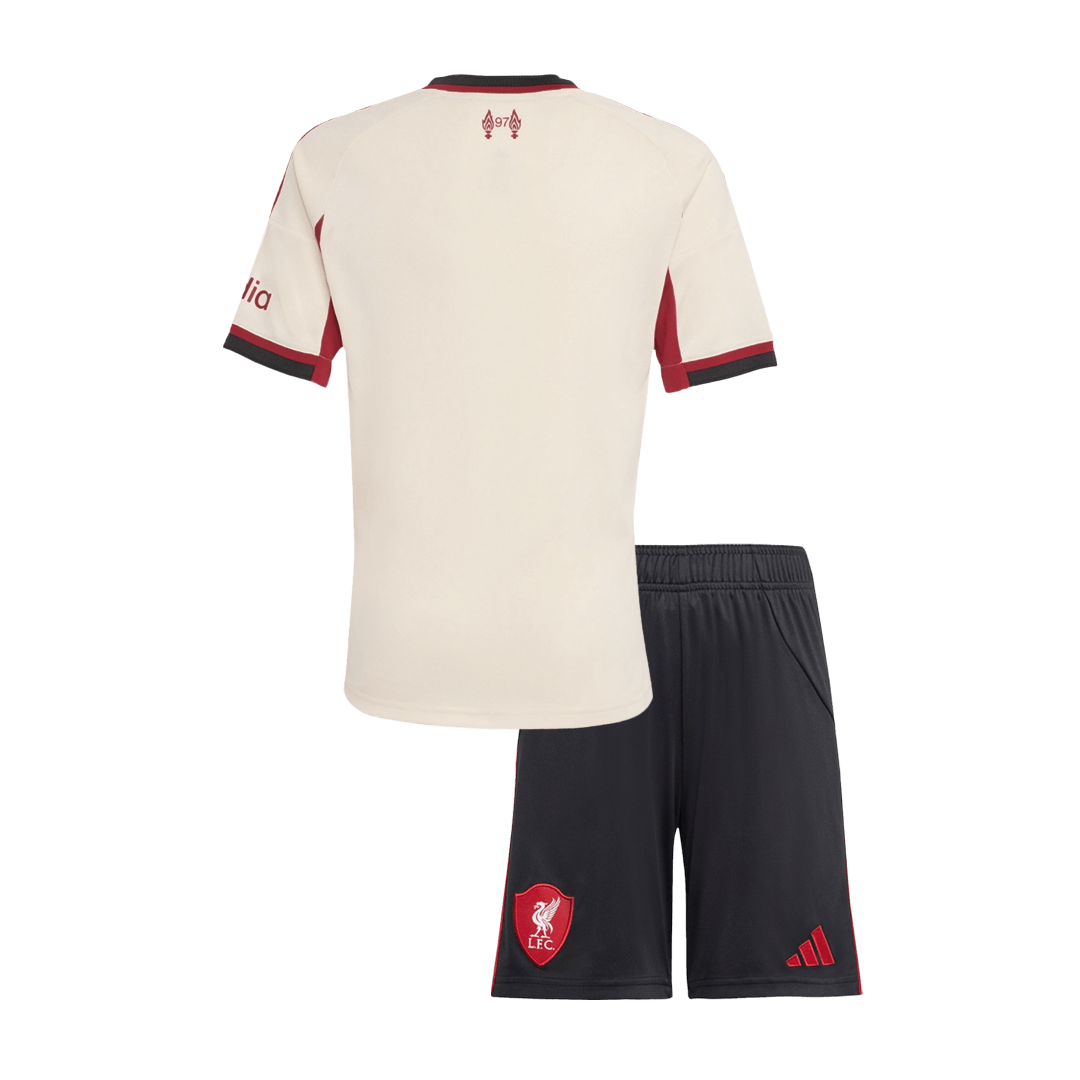 Liverpool Kinder Trikot Set Auswärts 2025/26