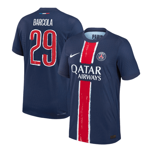 PSG Player Version Trikot Heim 2024/25 UCL BARCOLA #29 Slim Fit