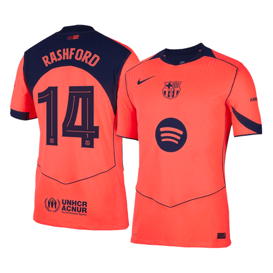Barcelona Player Version Trikot Drittes Auswärts 2025/26 UCL RASHFORD #14 Slim Fit
