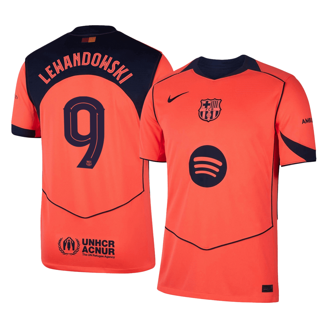 Barcelona Trikot Drittes Auswärts 2025/26 UCL LEWANDOWSKI #9