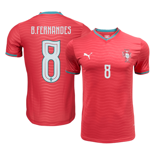 Portugal World Cup Player Version Trikot Heim 2026 B.FERNANDES #8 Slim Fit