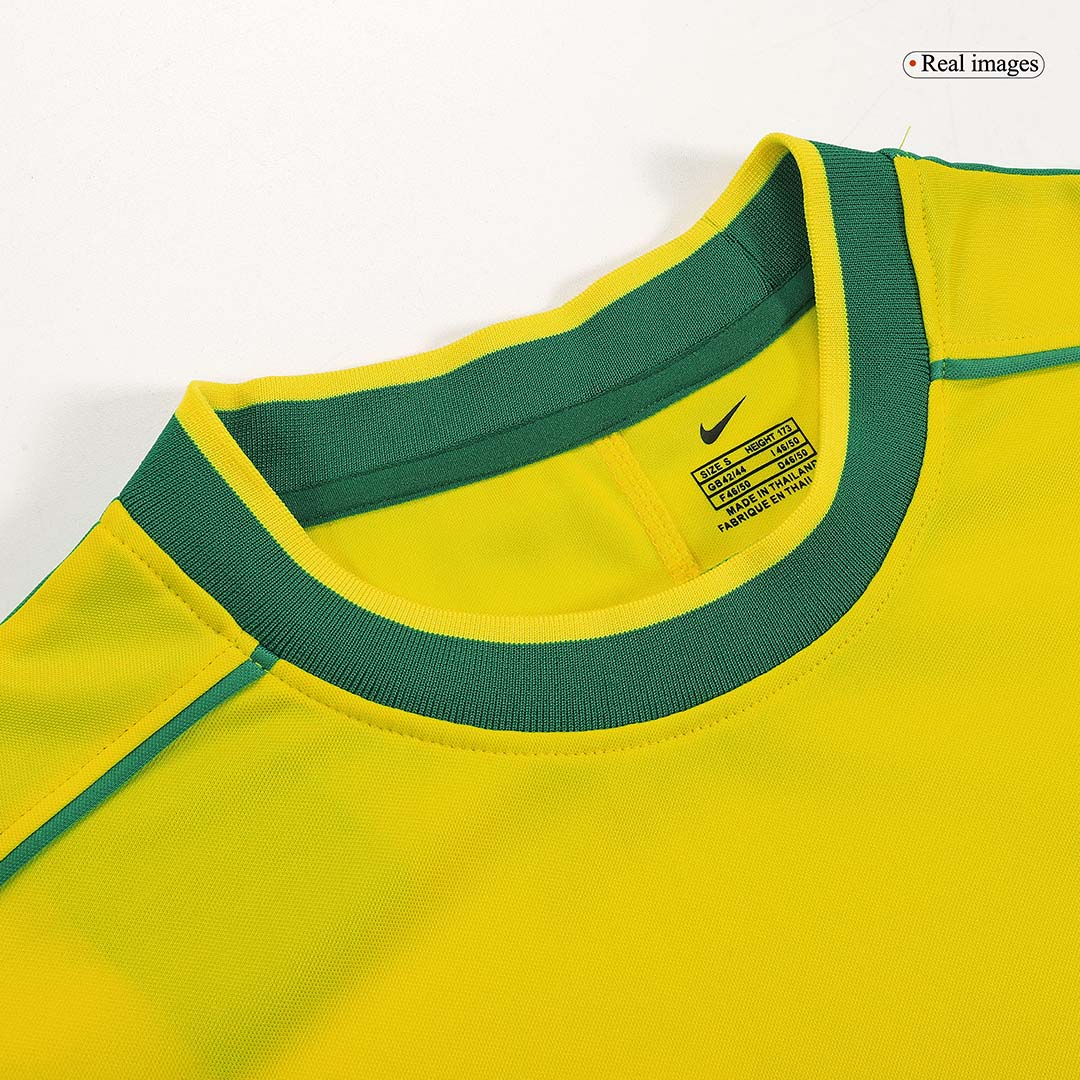 Brazil World Cup Retro Trikot Heim 1998 RONALDO #9