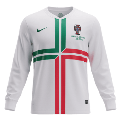 Portugal Retro Langarm Trikot Auswärts 2012