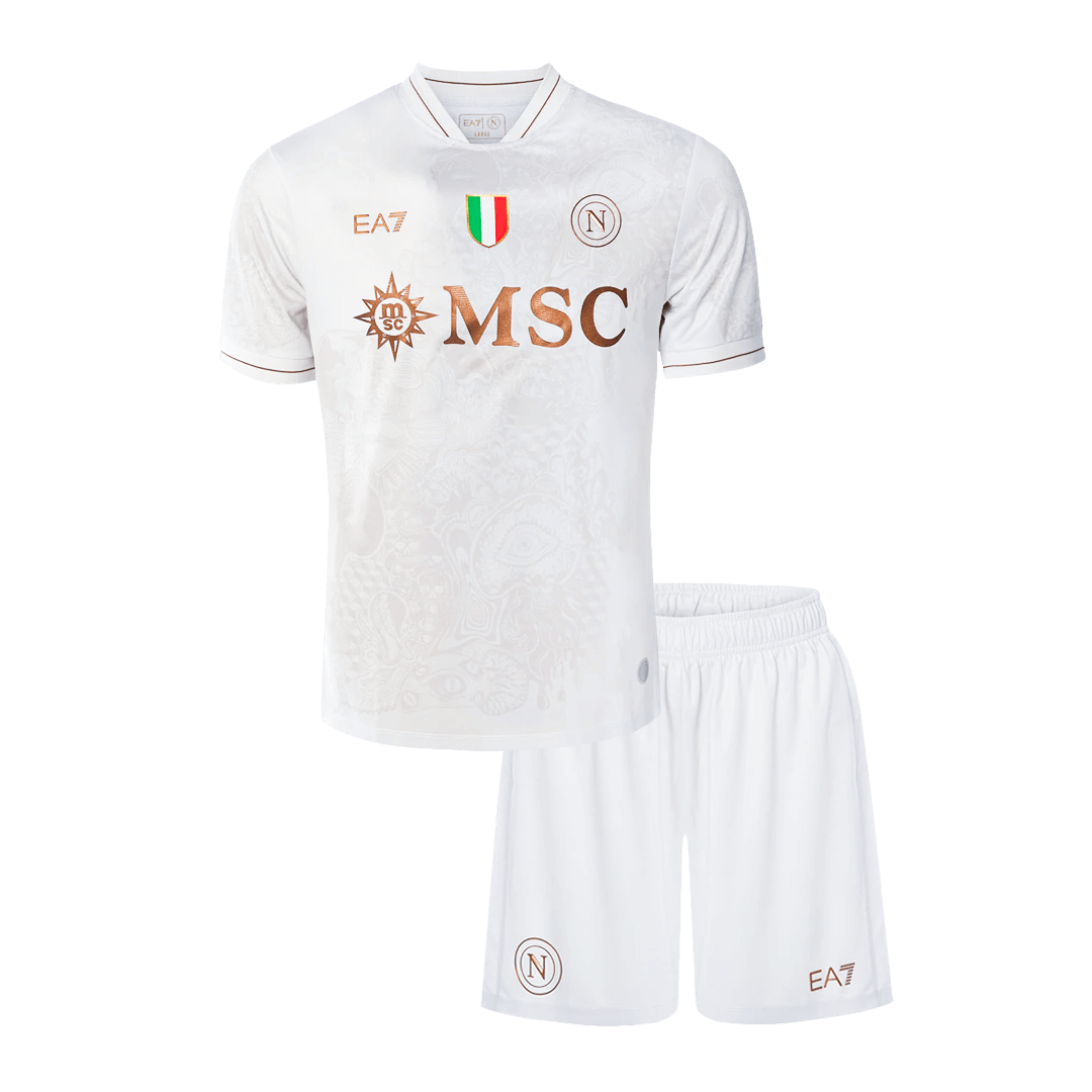 Napoli Kinder Trikot Set Auswärts 2025/26