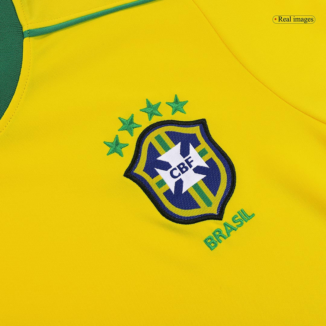 Brazil World Cup Retro Trikot Heim 1998 RONALDO #9