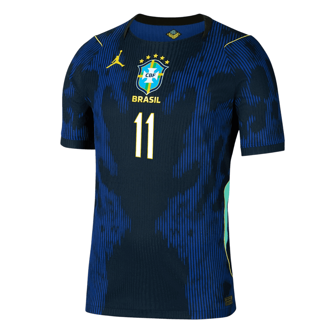 Brazil World Cup Player Version Trikot Auswärts 2026 RAPHINHA #11 Slim Fit