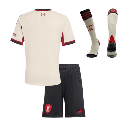 Liverpool Kinder Trikot Komplett-Set Auswärts 2025/26