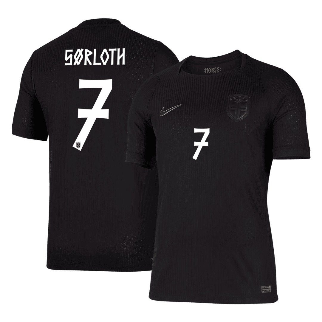 Norway World Cup Player Version Trikot Auswärts 2026 SØRLOTH #7 Slim Fit
