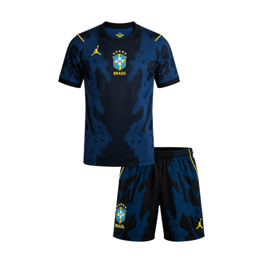Brazil World Cup Kinder Trikot Set Auswärts 2026