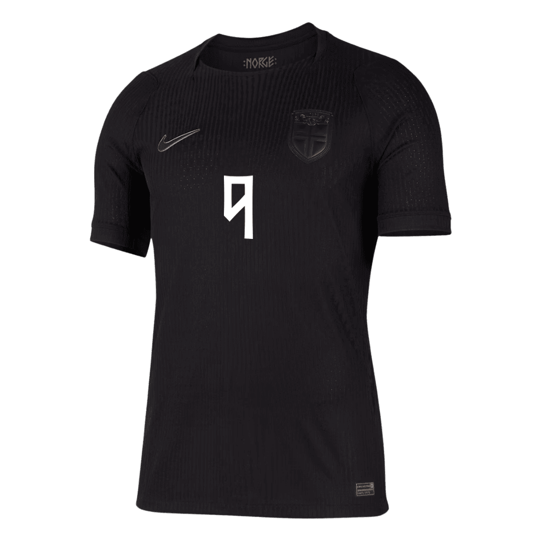 Norway World Cup Player Version Trikot Auswärts 2026 BRAUT HAALAND #9 Slim Fit
