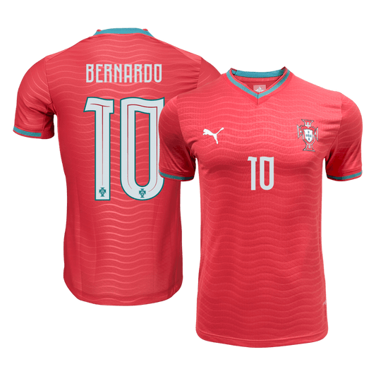 Portugal World Cup Player Version Trikot Heim 2026 BERNARDO #10 Slim Fit