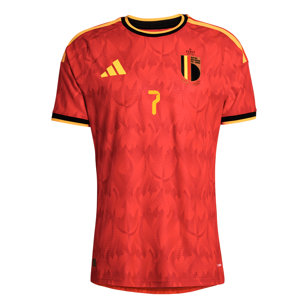 Belgium World Cup Player Version Trikot Heim 2026 DE BRUYNE #7 Slim Fit