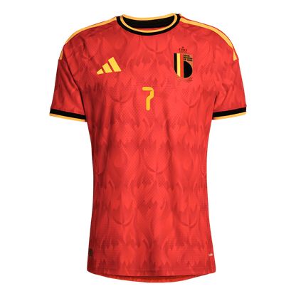 Belgium World Cup Player Version Trikot Heim 2026 DE BRUYNE #7 Slim Fit