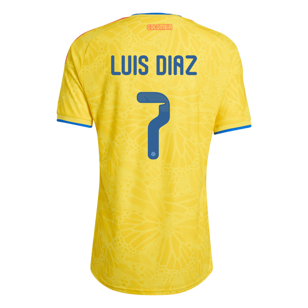 Colombia World Cup Player Version Trikot Heim 2026 LUIS DíAZ #7 Slim Fit