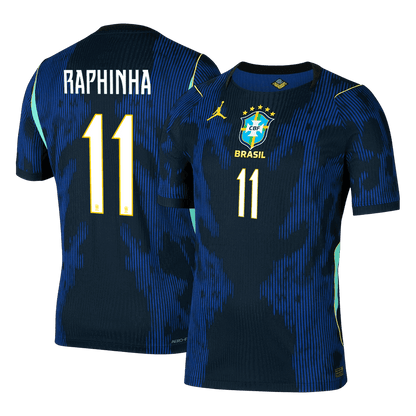 Brazil World Cup Player Version Trikot Auswärts 2026 RAPHINHA #11 Slim Fit