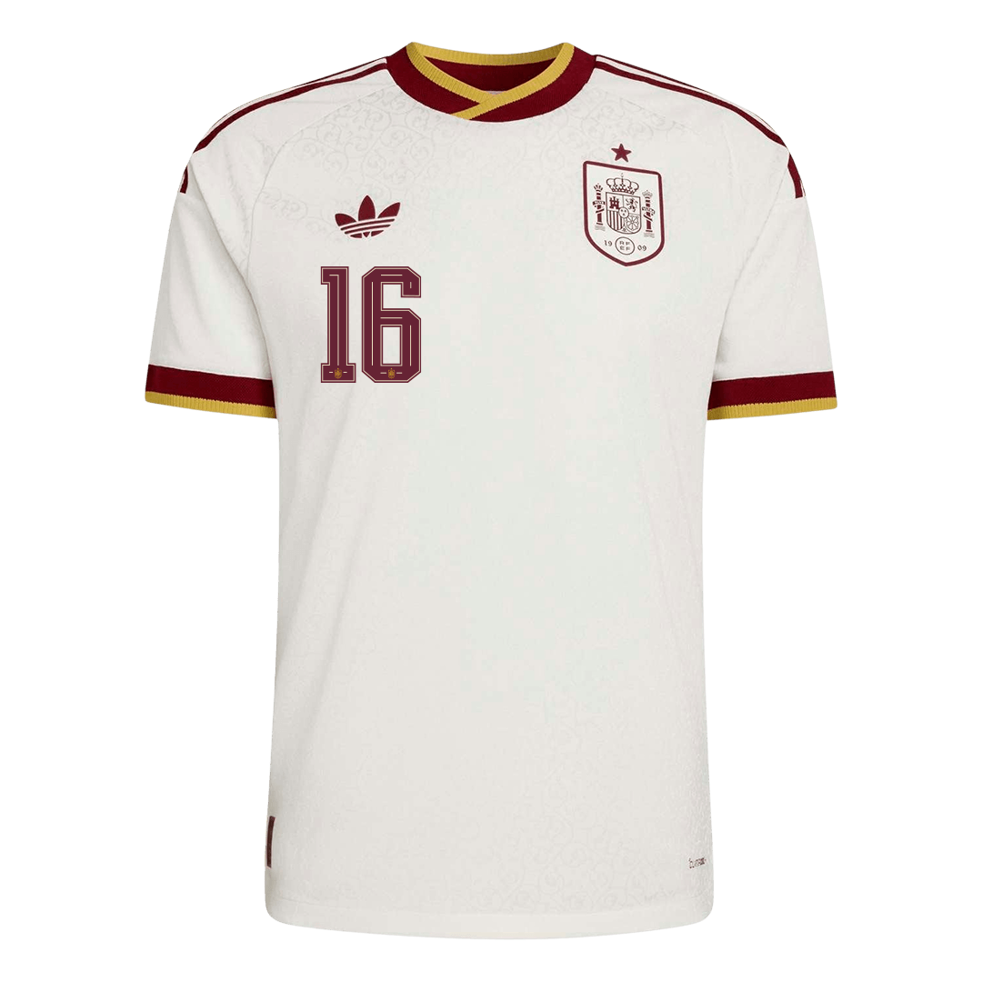 Spain World Cup Player Version Trikot Auswärts 2026 RODRIGO #16 Slim Fit