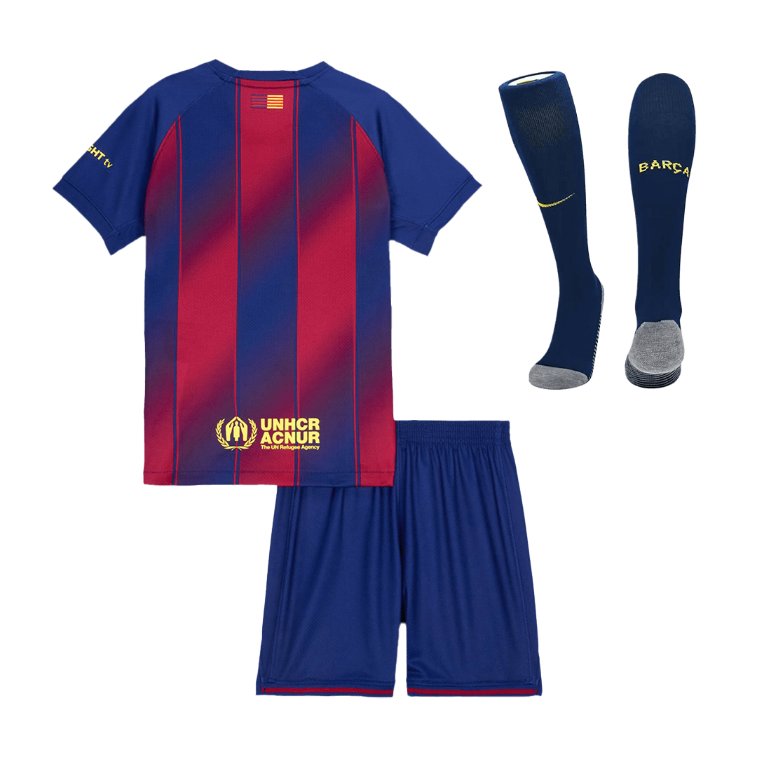 Barcelona Kinder Trikot Komplett-Set Heim 2025/26
