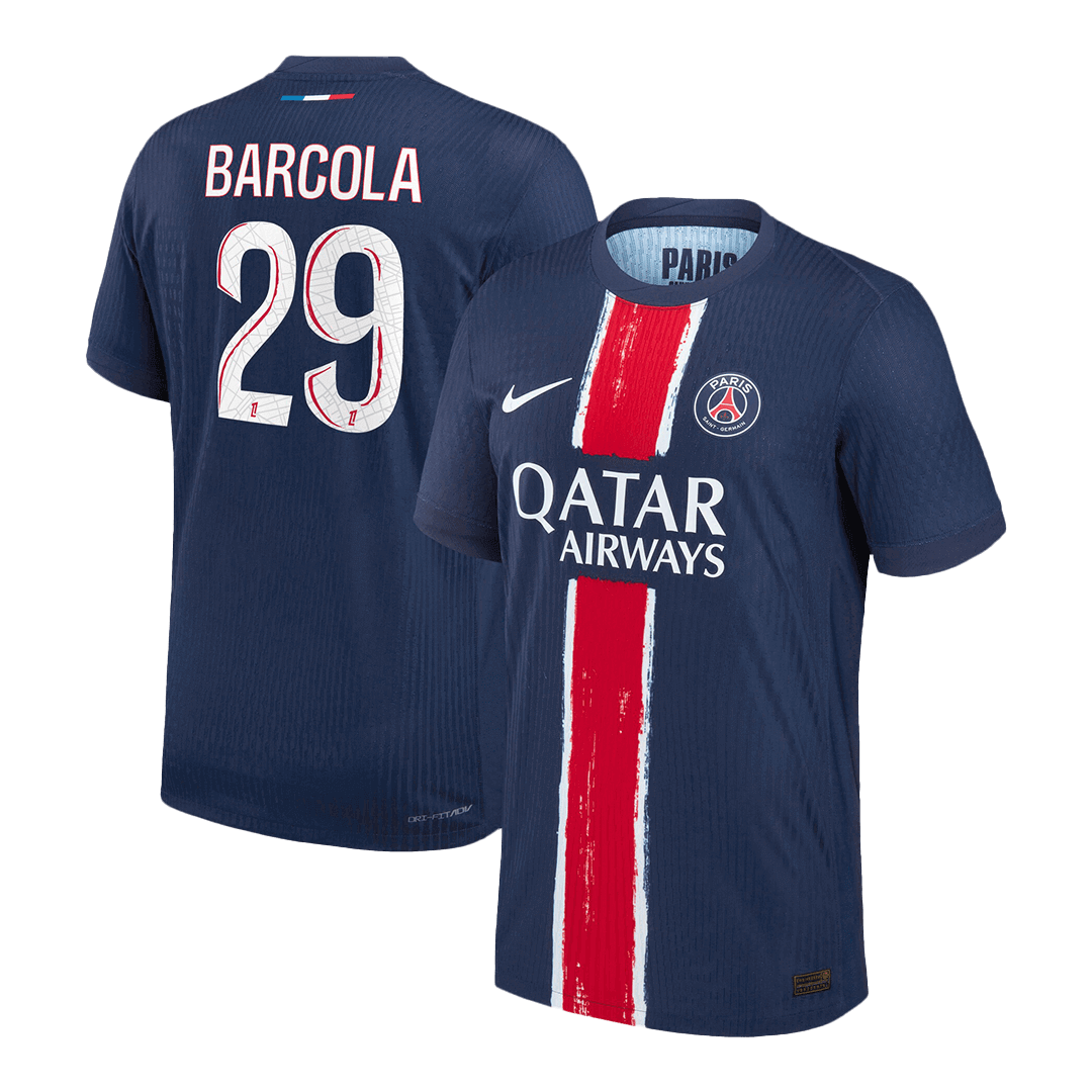 PSG Player Version Trikot Heim 2024/25 BARCOLA #29 Slim Fit
