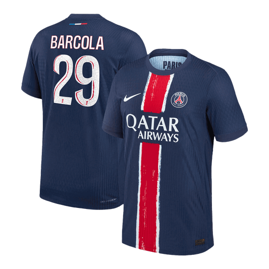PSG Player Version Trikot Heim 2024/25 BARCOLA #29 Slim Fit