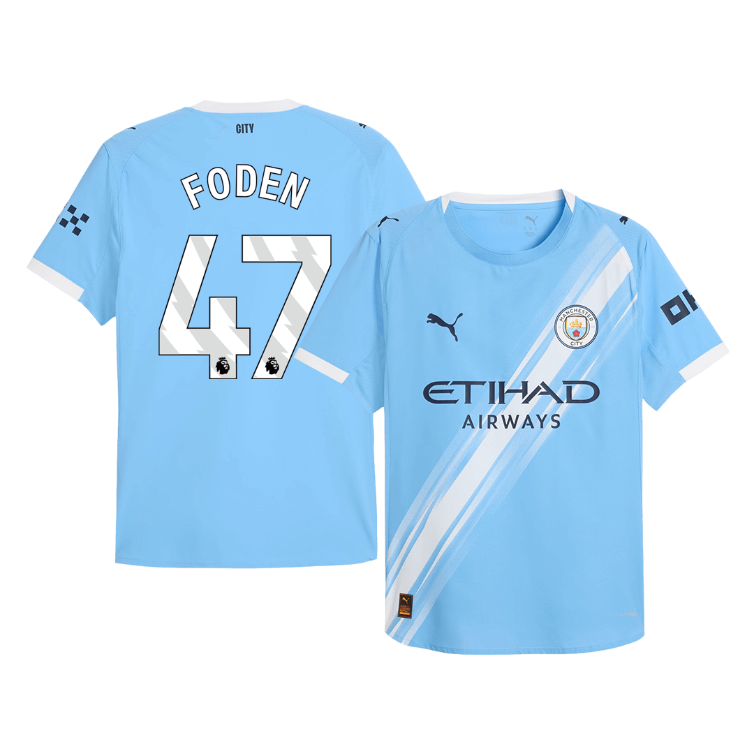 Manchester City Player Version Trikot Heim 2025/26 FODEN #47 Slim Fit