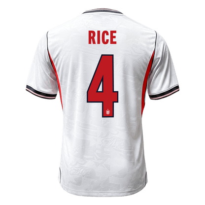 England World Cup Player Version Trikot Heim 2026 RICE #4 Slim Fit