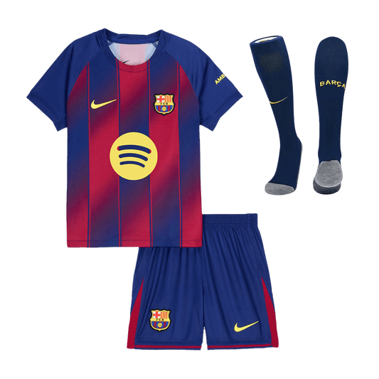 Barcelona Kinder Trikot Komplett-Set Heim 2025/26