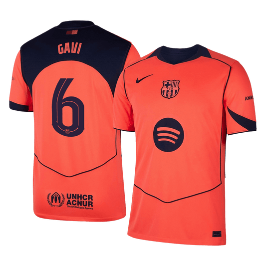 Barcelona Trikot Drittes Auswärts 2025/26 UCL GAVI #6