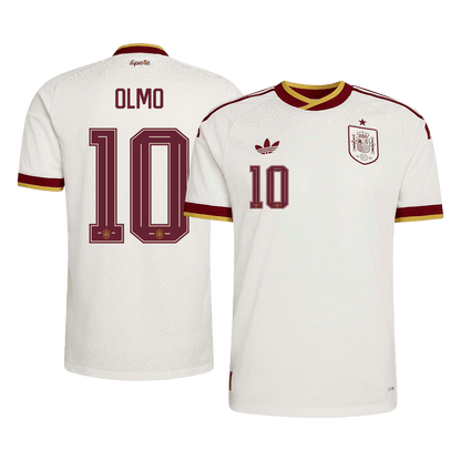 Spain World Cup Player Version Trikot Auswärts 2026 OLMO #10 Slim Fit