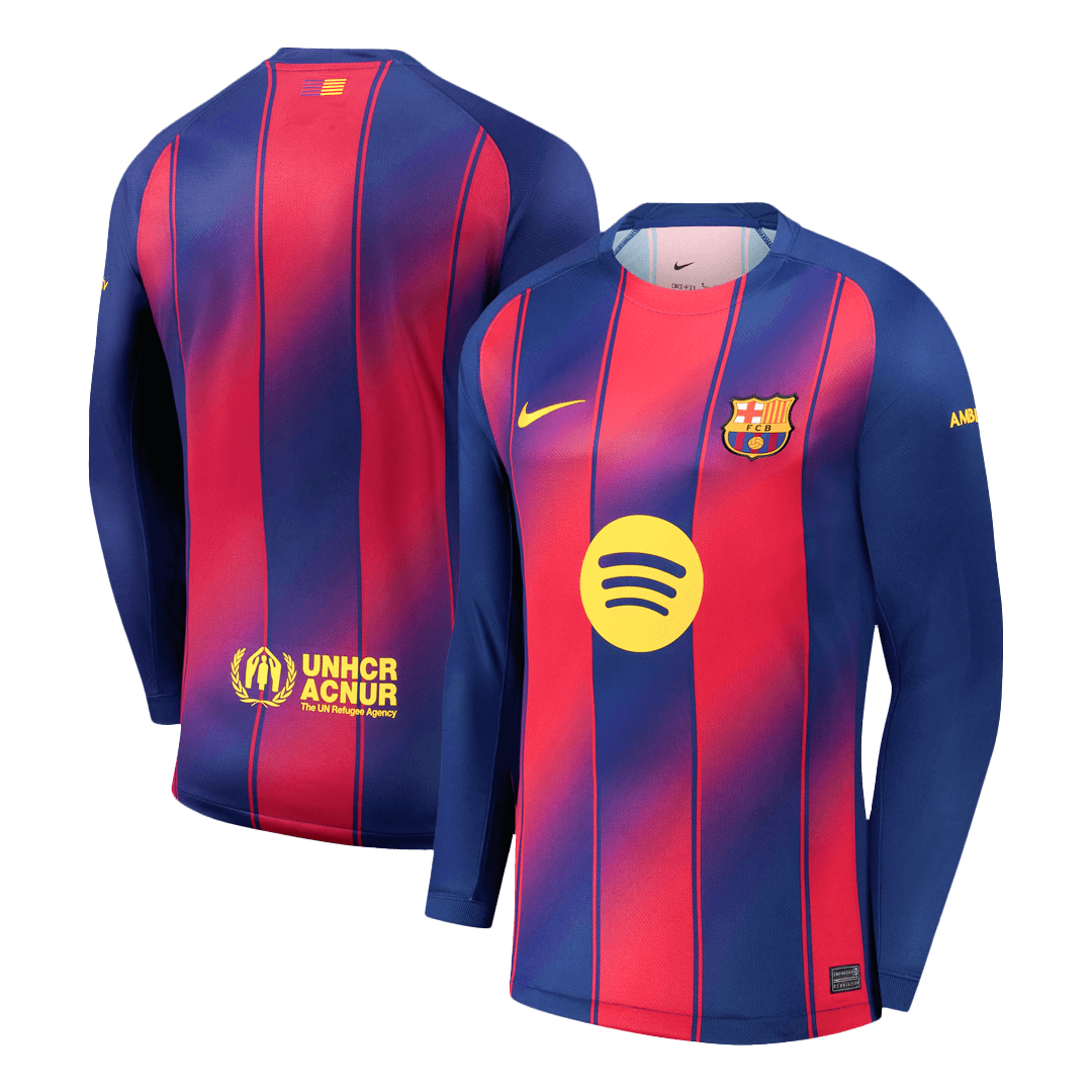 Barcelona Langarm Trikot Heim 2025/26