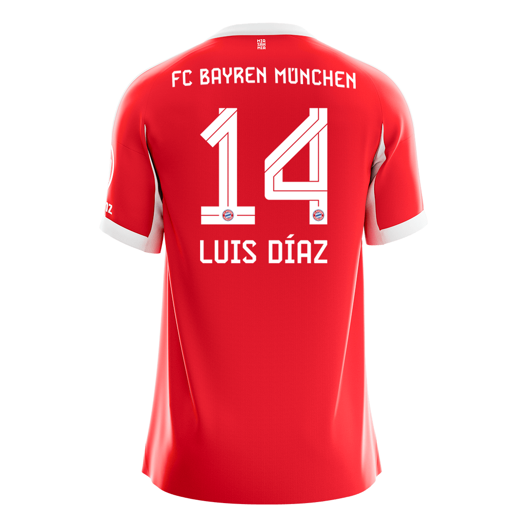 Bayern Munich Trikot Heim 2025/26 LUIS DÍAZ #14 [PREMIUM]