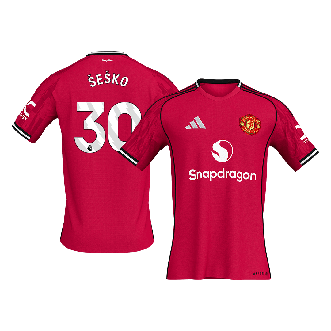 ManU Trikot Heim 2025/26 ŠEŠKO #30 [PREMIUM]
