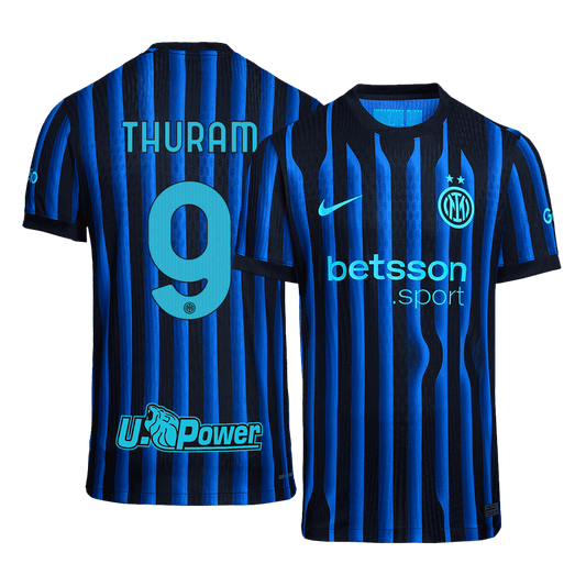 Inter Milan Player Version Trikot Heim 2025/26 THURAM #9 Slim Fit