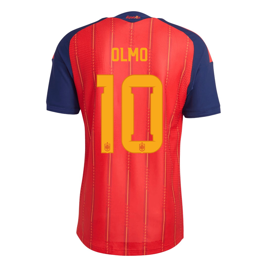 Spain World Cup Player Version Trikot Heim 2026 OLMO #10 Slim Fit