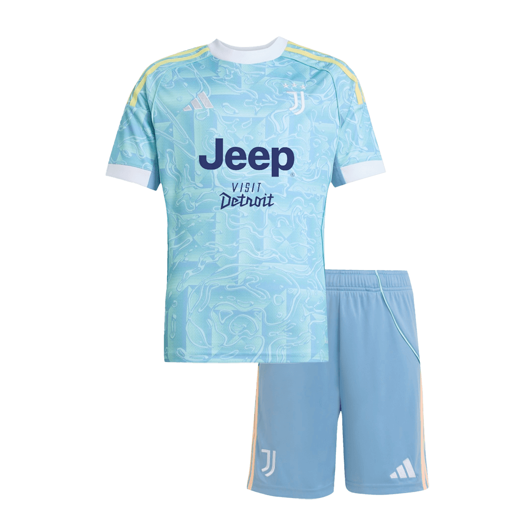 Juventus Kinder Trikot Set Auswärts 2025/26