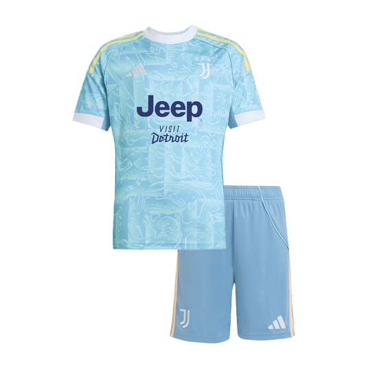 Juventus Kinder Trikot Set Auswärts 2025/26